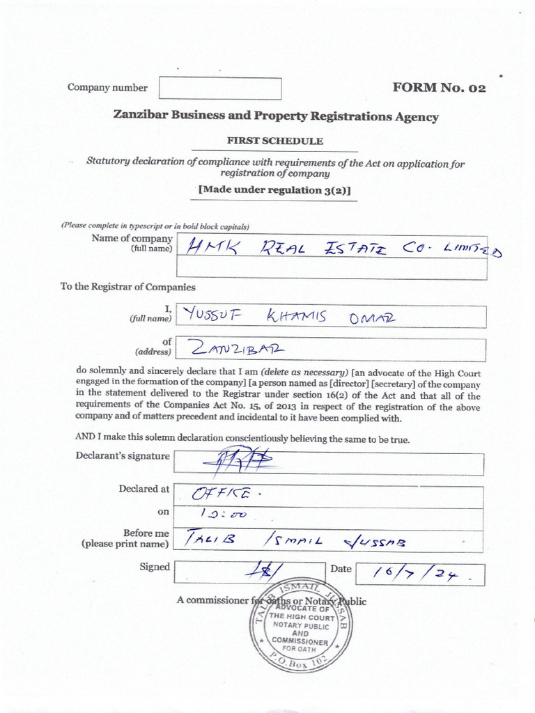 Form 0001 | PDF