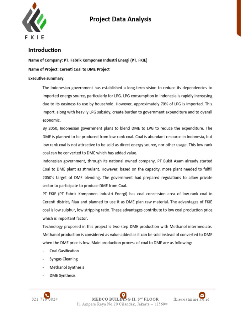 Project Data Analysis - FKIE | PDF | Coal | Fuels