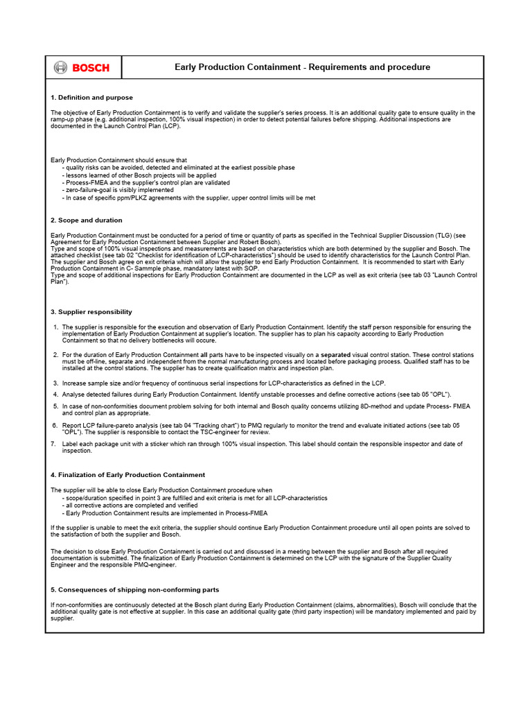 EPC 1420505040 Requirements Procedure | PDF