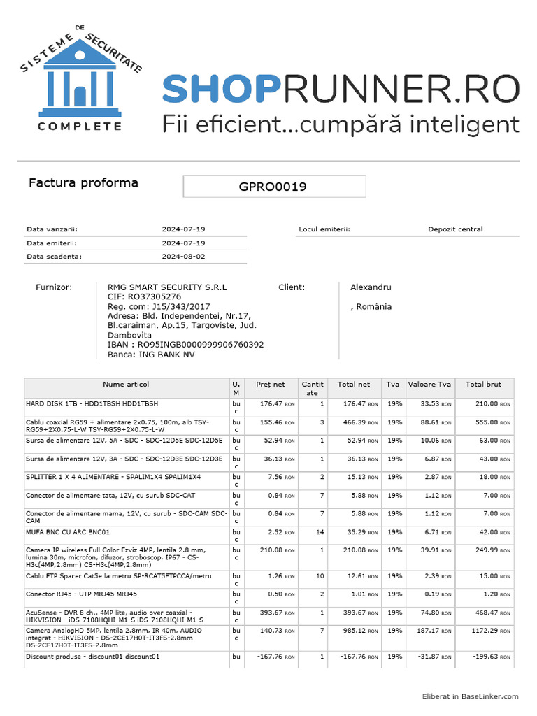 Proforma GPRO0019 | PDF
