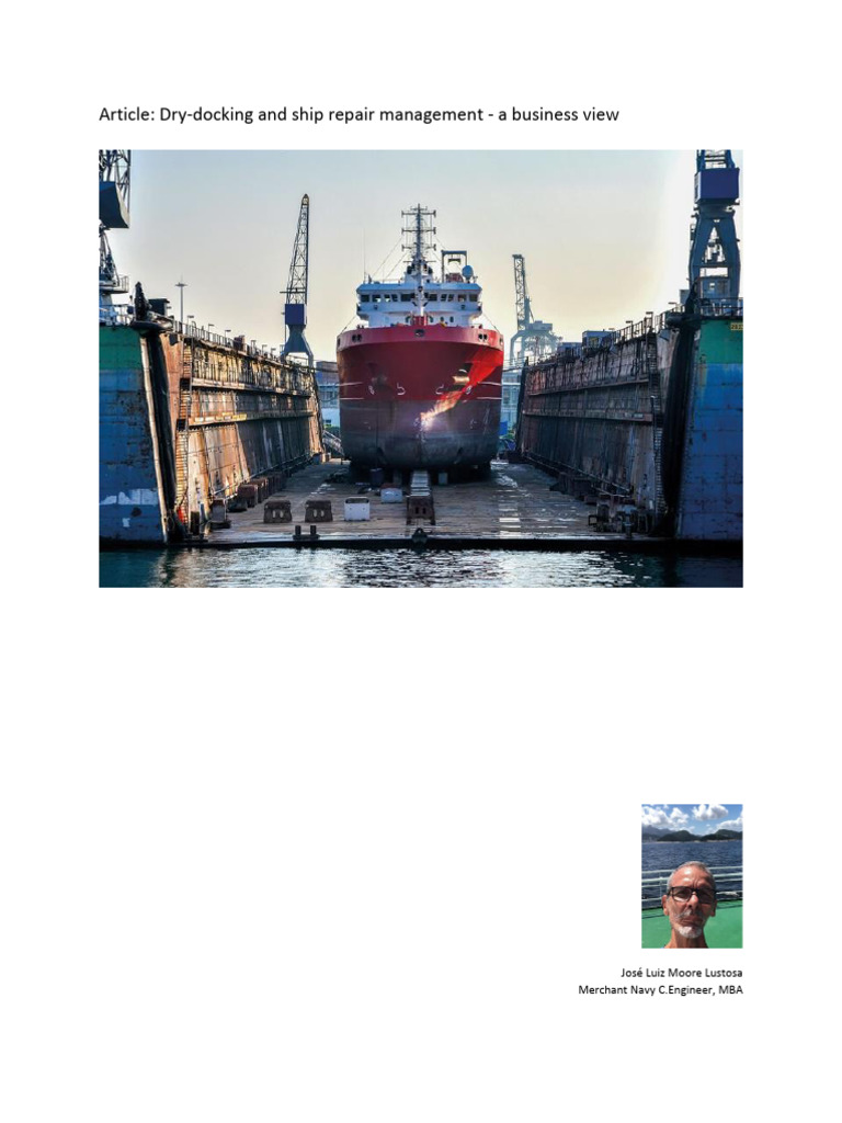 Drydocking Management 1671357761 Pdf Specification Technical