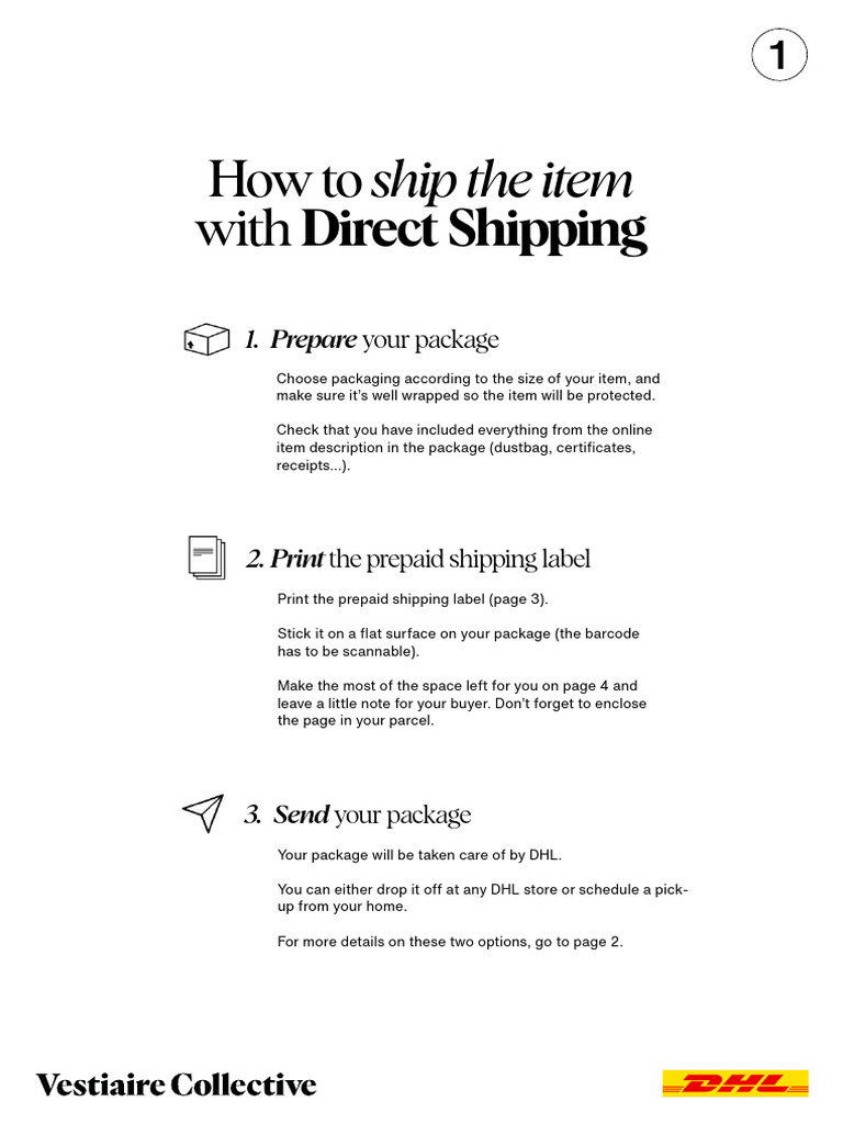 Direct Shipping Guide for Packages | PDF