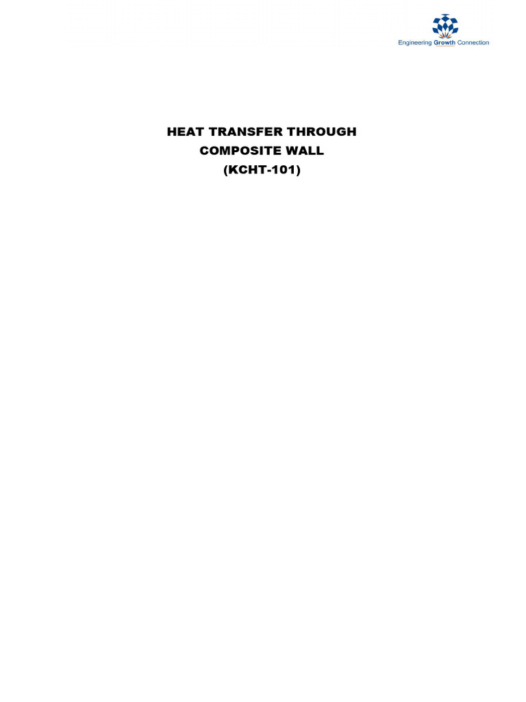 Heat Transfer in Composite Wall Experiment | PDF | Thermal Conduction ...