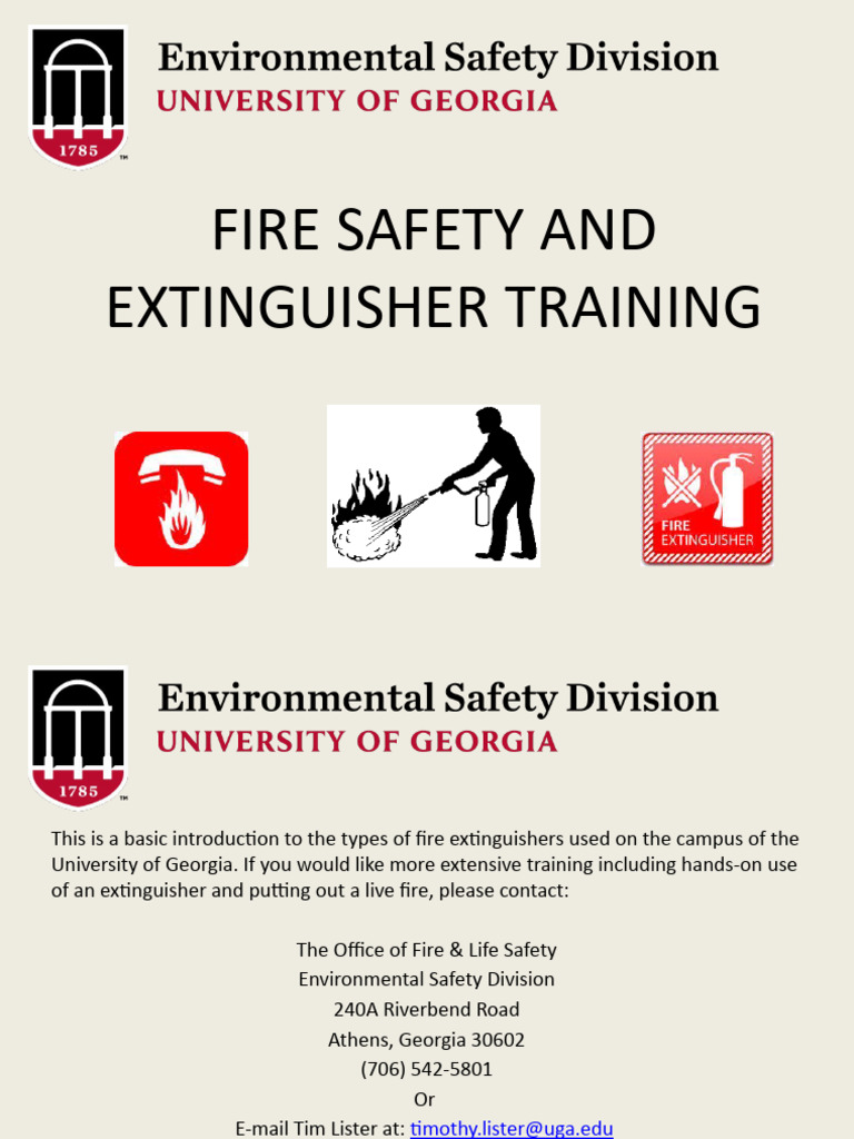 Fire Extinguisher Training Overview | PDF | Chemical Elements | Materials