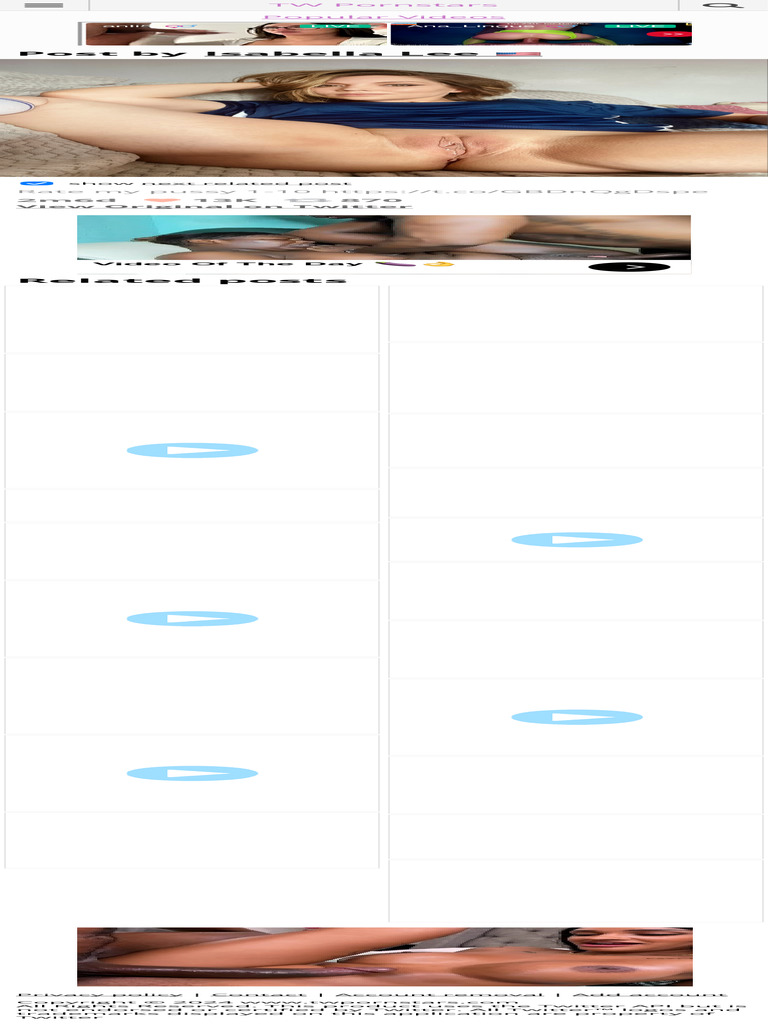 TW Pornstars - Isabella Lee ??. Twitter. Rate My Pussy 1-10. 527 PM - 9 Feb 2024 | PDF
