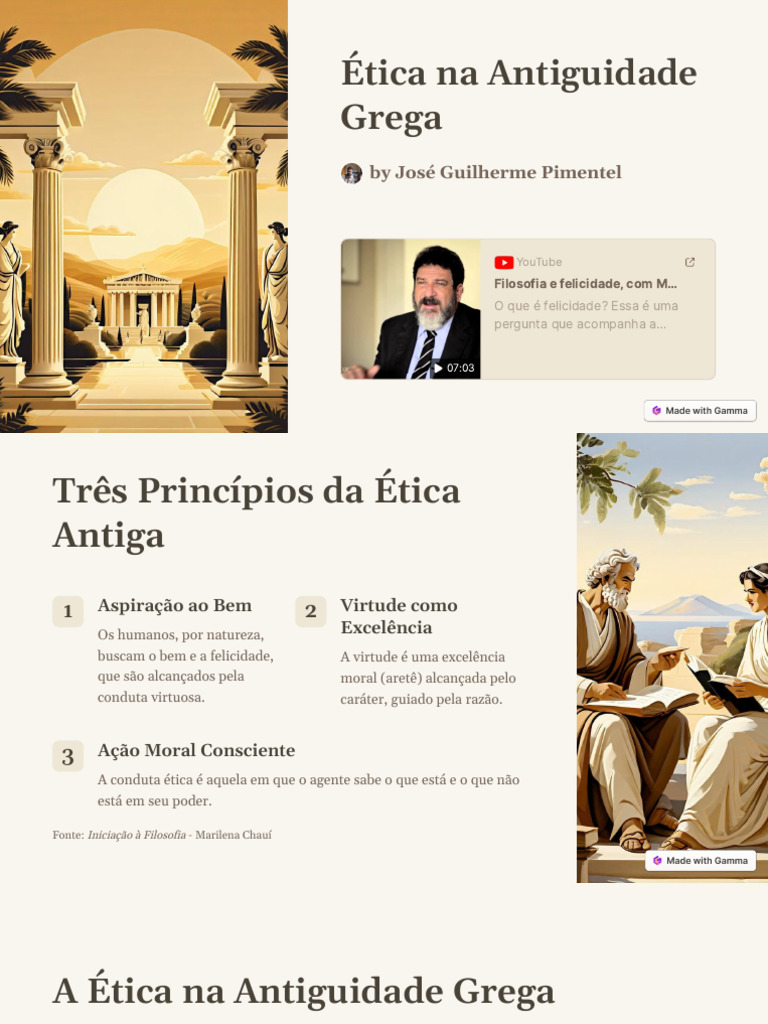 Ética na Antiguidade Grega: Virtude e Felicidade | PDF | Aristóteles ...