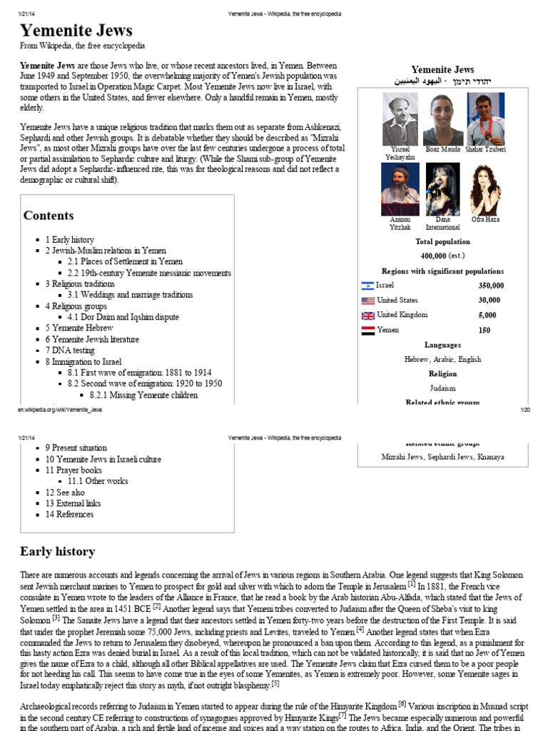 Yemenite Jews - Wikipedia, The Free Encyclopedia | PDF | Siddur | Jews ...