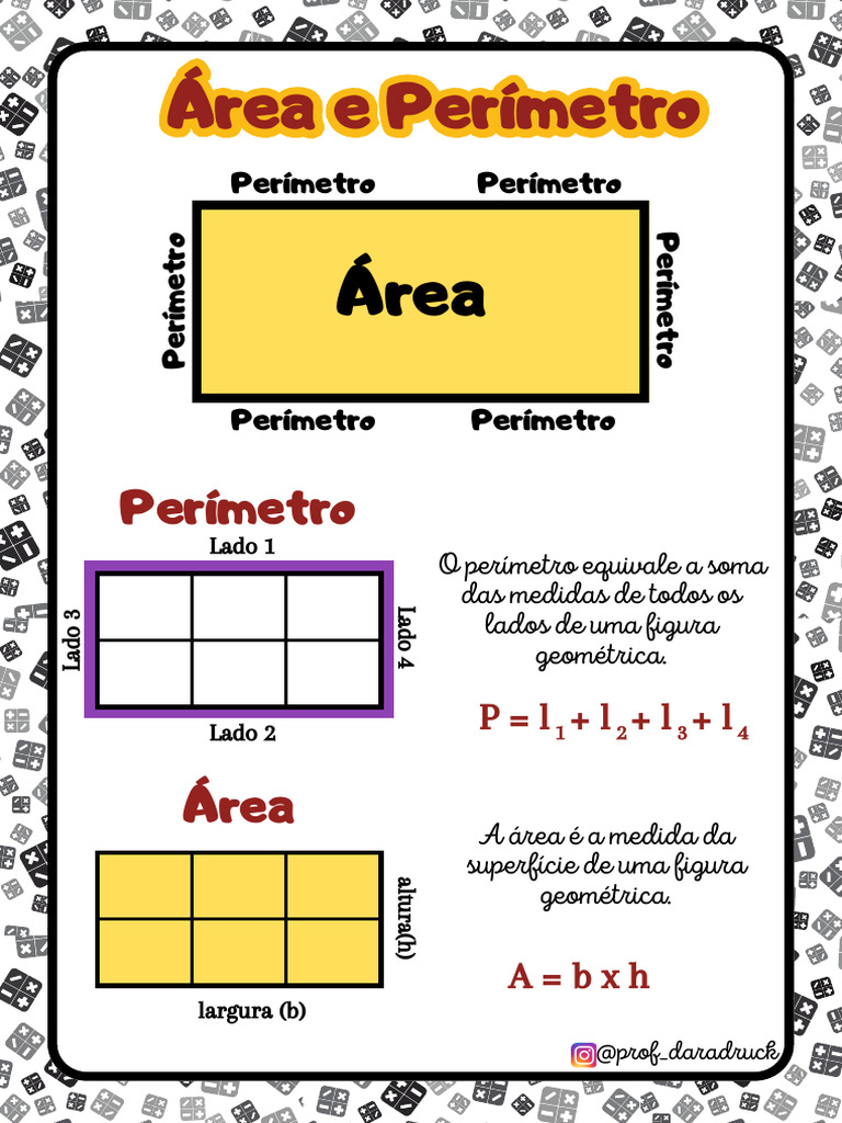 Cálculo de Área e Perímetro em Geometria | PDF