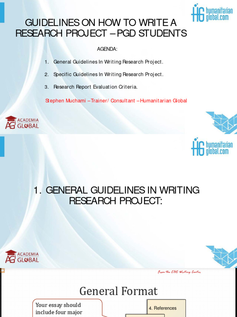 Guidelines On How To Write A Research Project | PDF | Methodology ...