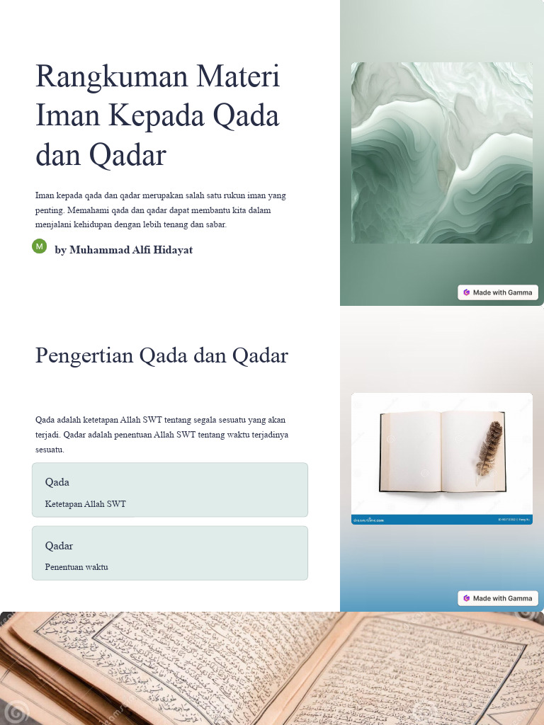 Qada Dan Qadar Quotes