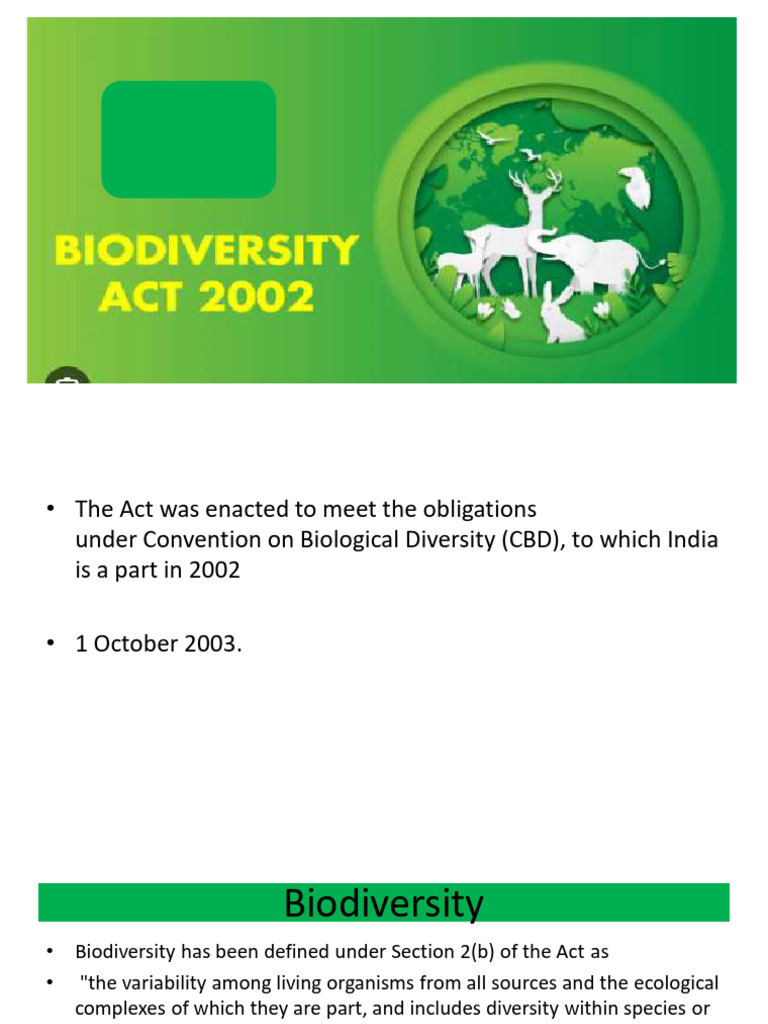 India’s Biodiversity and Forest Rights Act | PDF | Biodiversity ...