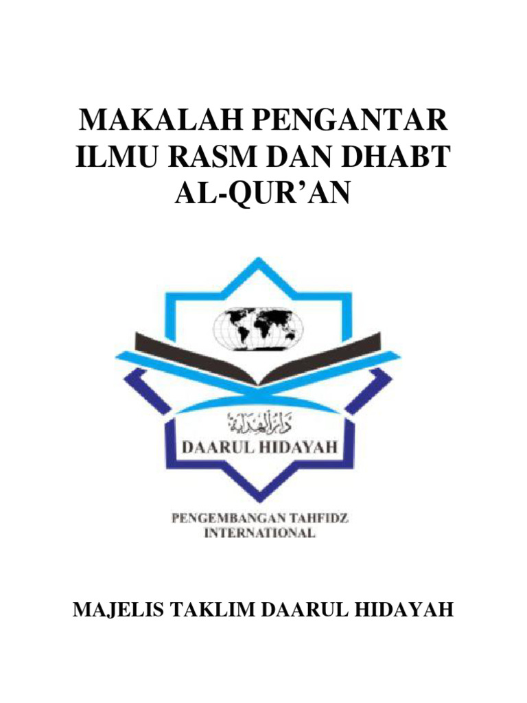 Ilmu Rasm dan Dhabth Al-Qur'an | PDF | Seni & Disiplin Bahasa
