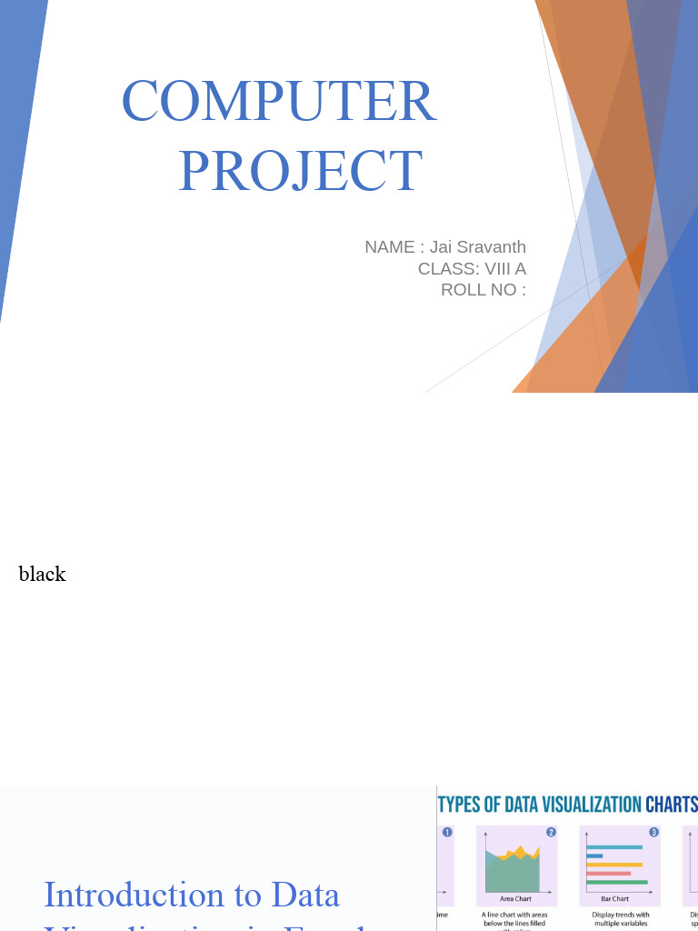 Introduction To Data Visualization in Excel Jai Project | PDF ...