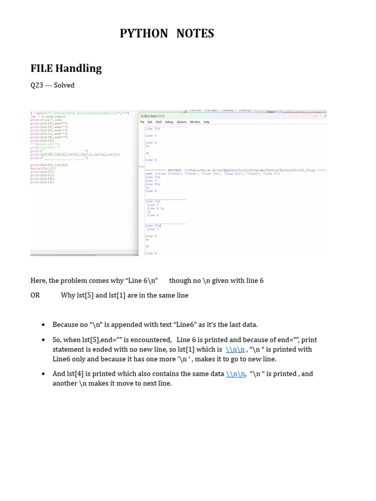 Python Notes | PDF | Science & Mathematics