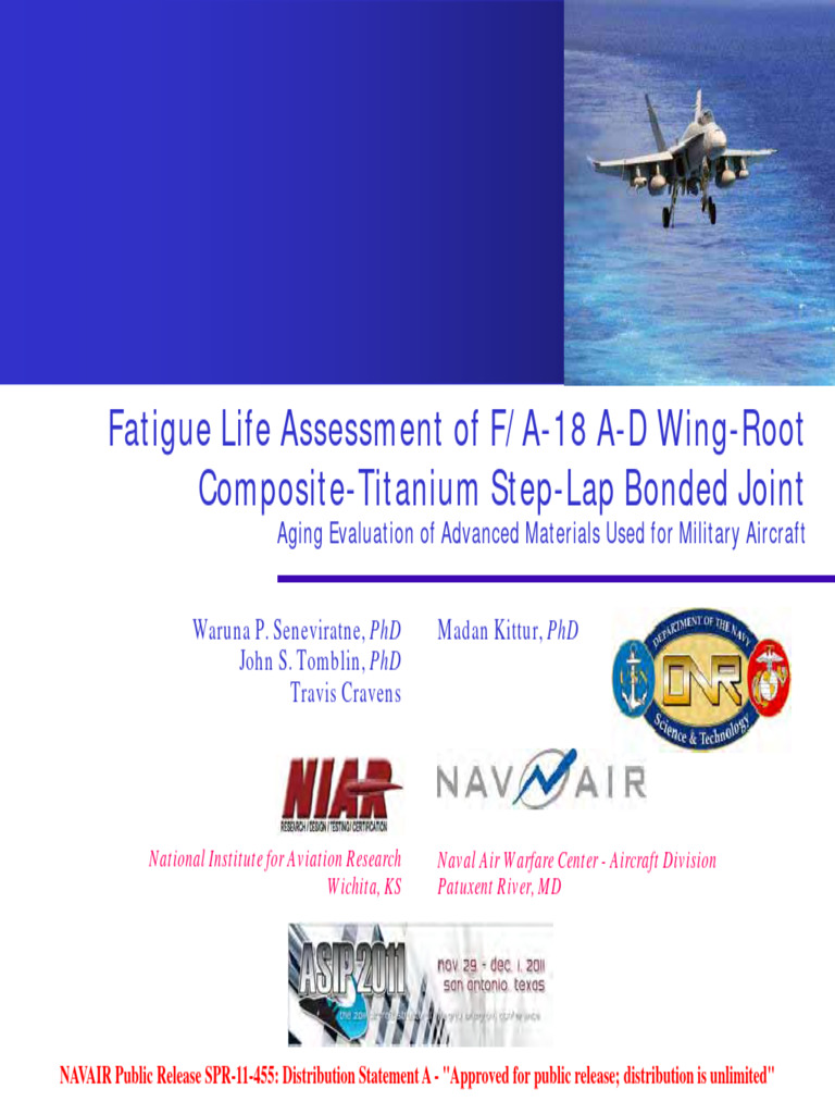 Fatigue Life Assessment of F-A-18 A-D Wing-Root Composite-Titanium Step ...