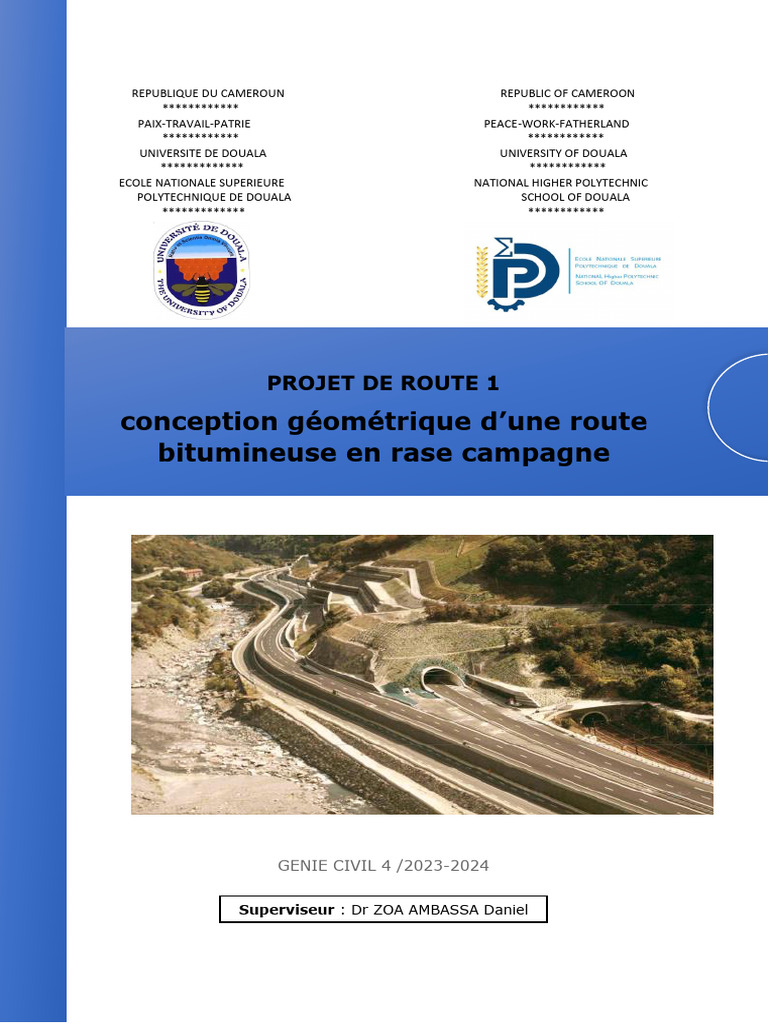 Conception d'une route en rase campagne | PDF | Route | Infrastructure ...