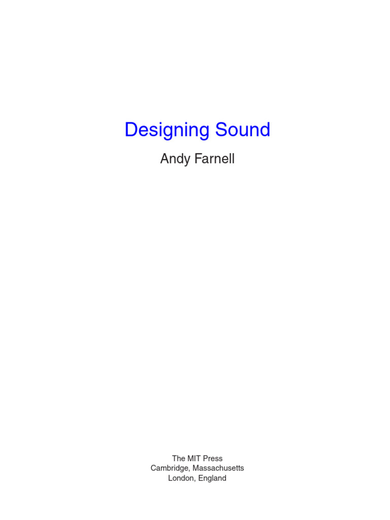 Designing Sound by Andy Farnell | PDF | Waves | Oscillation