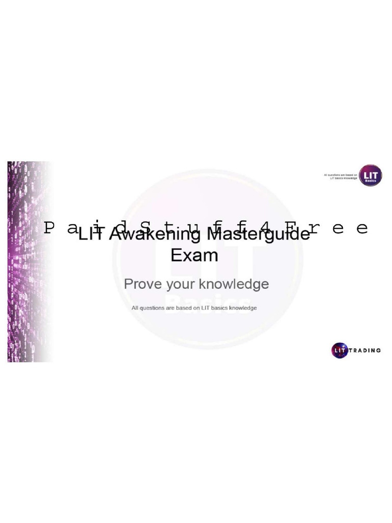 LIT_Exam @Falcon_Books | PDF