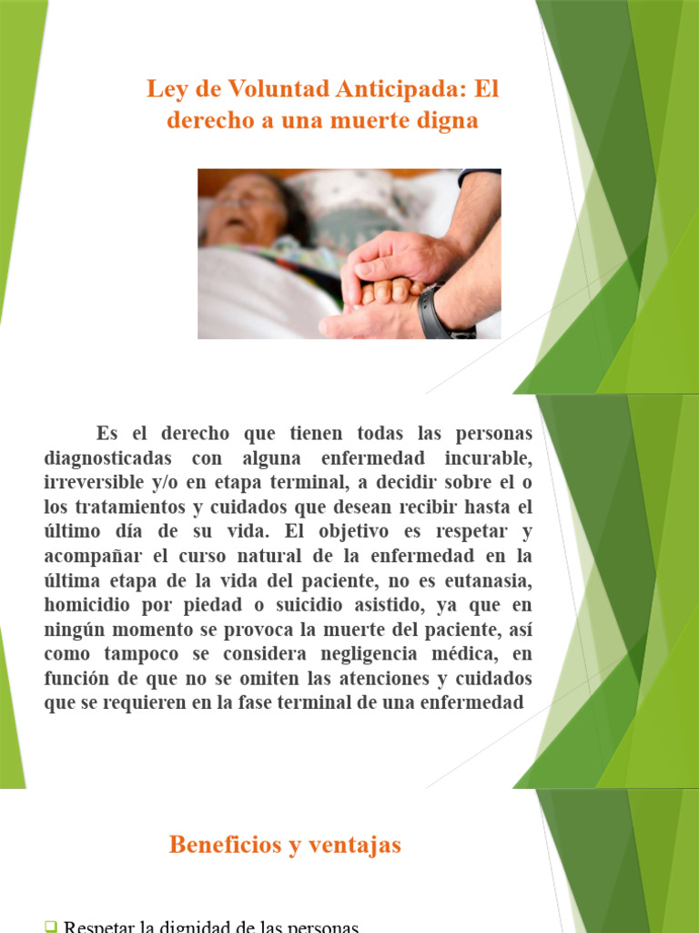 La Voluntad Anticipada Como Un Derecho | PDF | Cuidado de la salud
