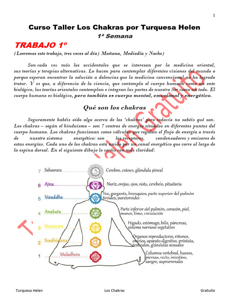 Introducción a los Chakras y su Función | PDF | Chakra | Mente