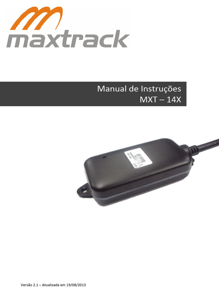 Manual do Maxtrack MXT-14X | PDF | Informação | Informática