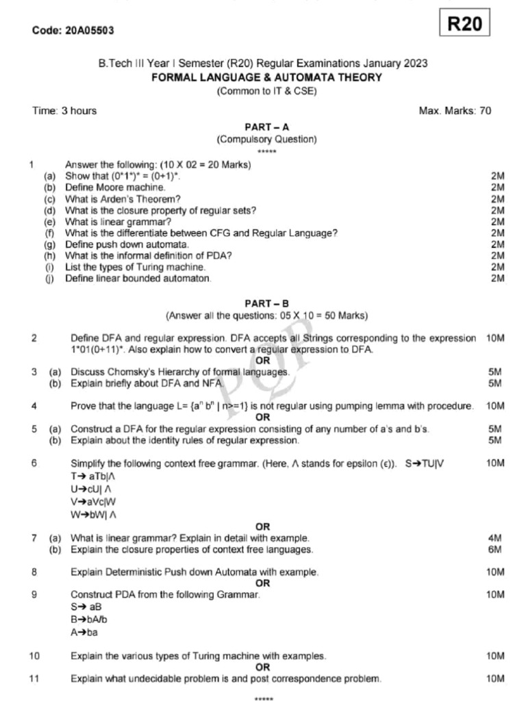 Flat pqp pdf automata theory regular expression