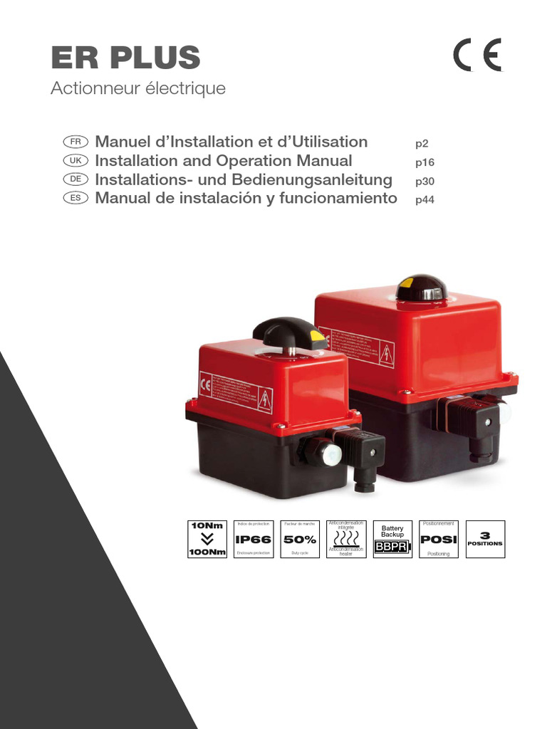 Manuel d'Installation ER PLUS | PDF | Connectique | Électricité
