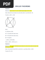 Class 10 Circle Theorems Overview | PDF | Circle | Elementary Geometry