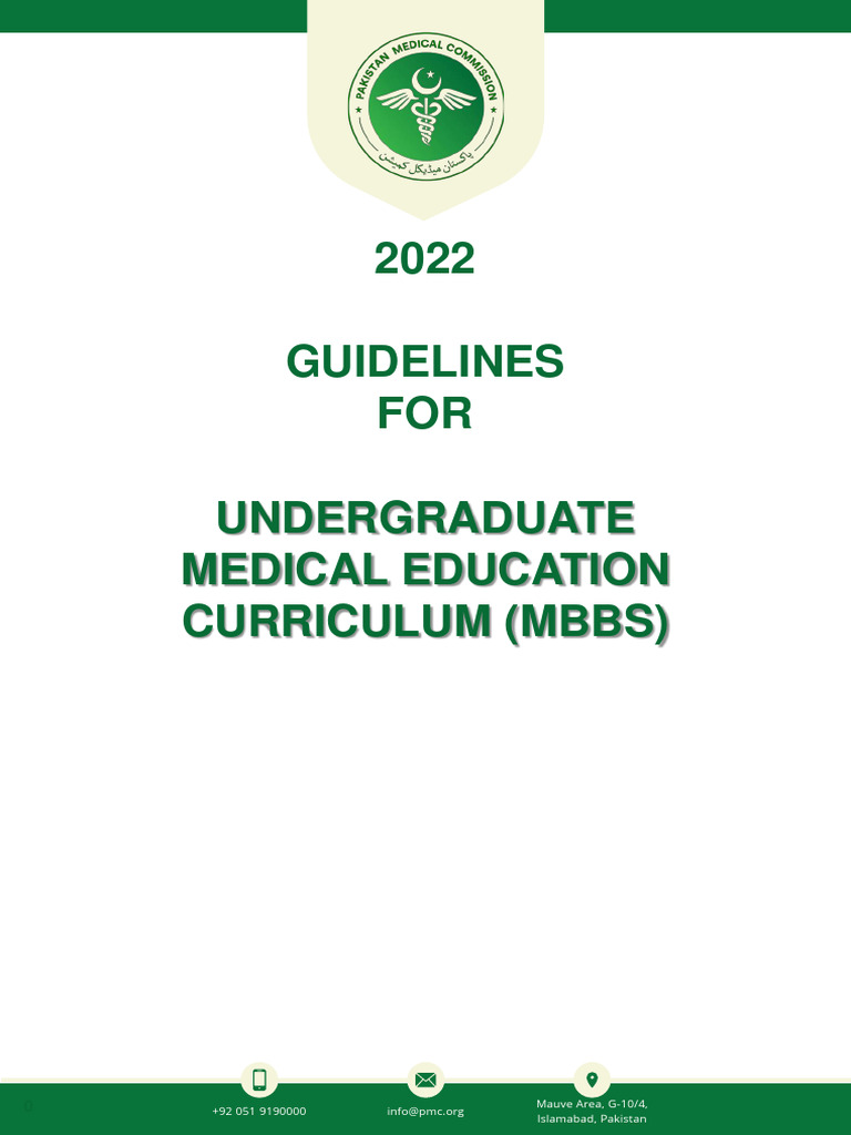 MBBS Curriculum Guidelines 2022 | PDF | Curriculum | Health Care
