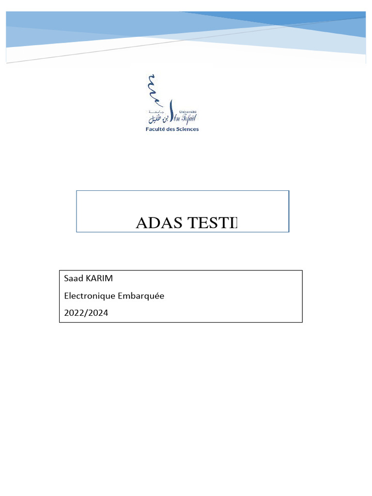 Adas Testing Pdf Simulation Systems Engineering