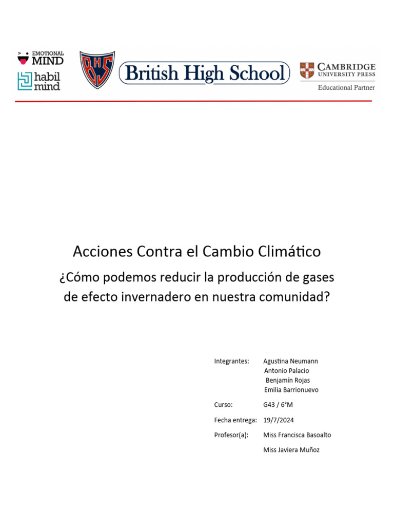 Estrategias para Combatir el Cambio Climático | PDF | Mitigación del ...