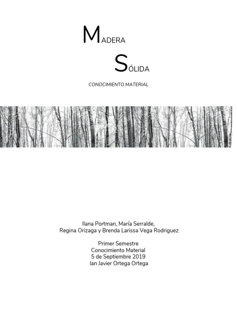 Presentación Madera Sólida Pdf