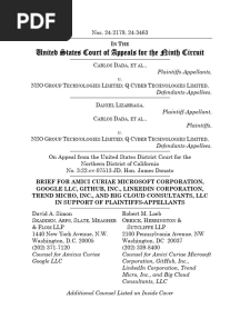 Dada v. NSO Amicus Brief
