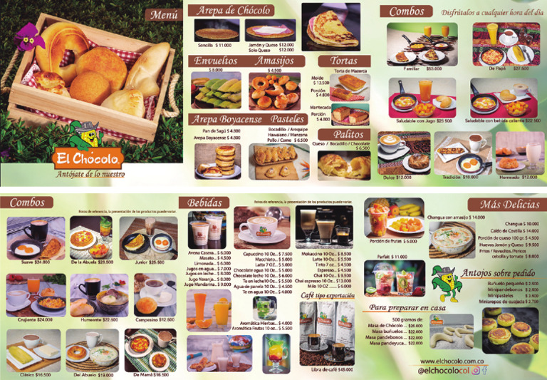 Menu Chocolo | PDF