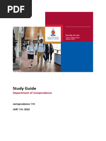 Jur 110 Study Guide 2022 Final