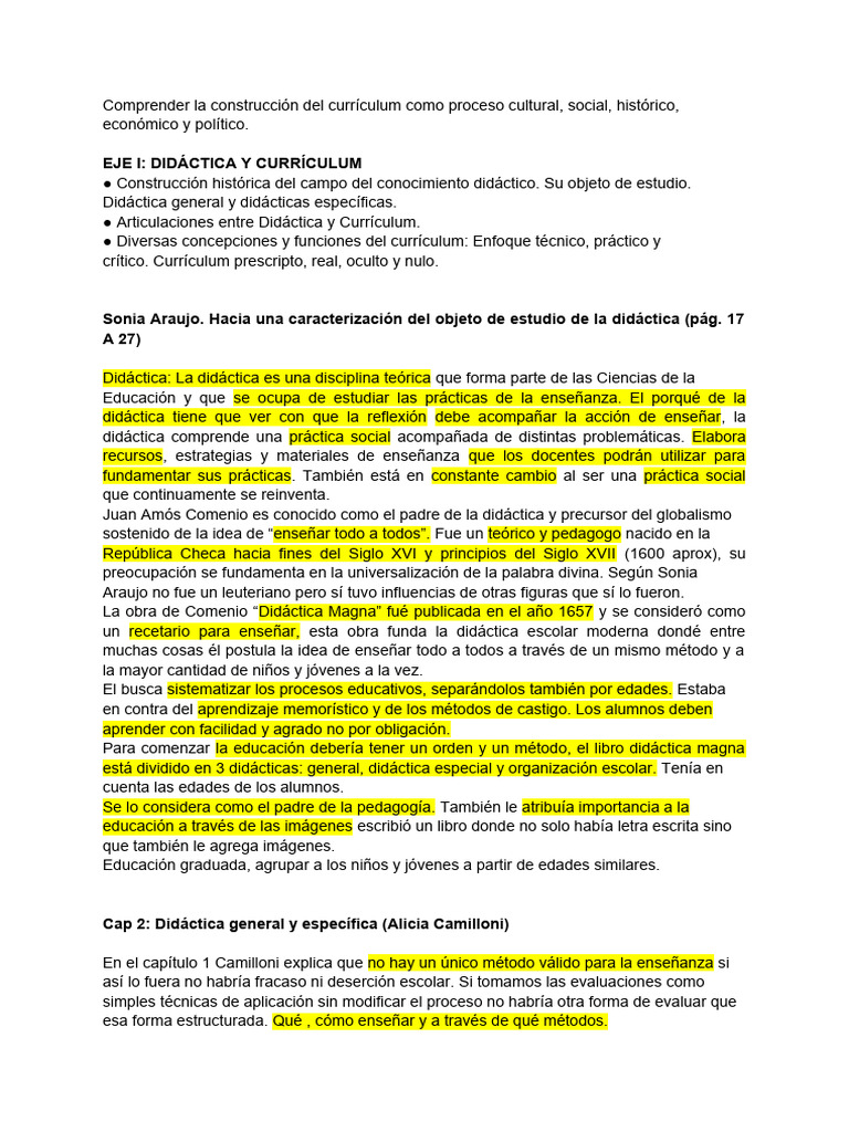 Didáctica y Currículum: Perspectivas Clave | PDF | Plan de estudios ...