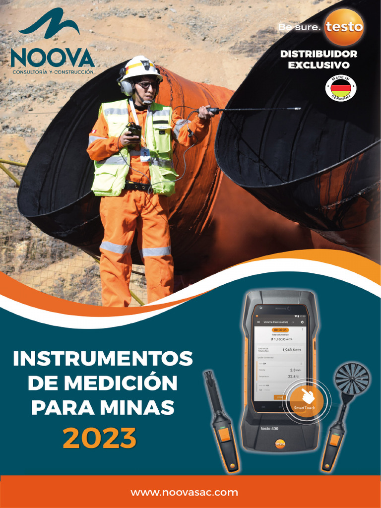 Catálogo de Equipos Testo 2023 | PDF | Medición | Combustión