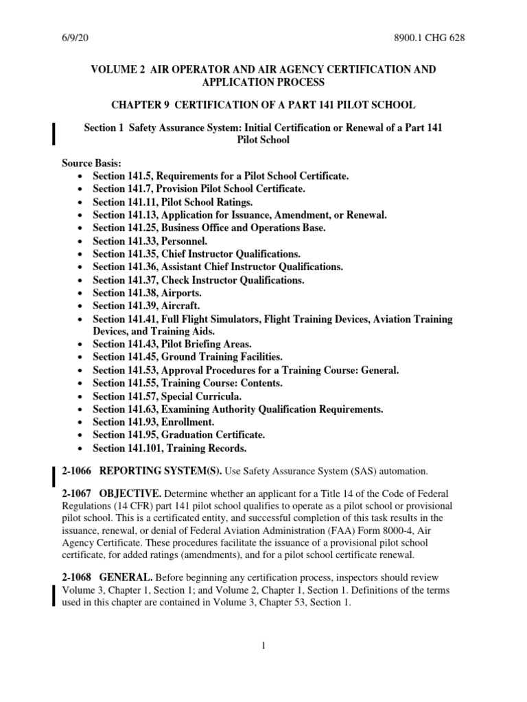 Part 141 Pilot School Certification Guide | PDF | Flight Instructor ...