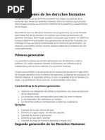 Generaciones de Derechos Humanos en Guatemala | PDF | Derechos humanos ...