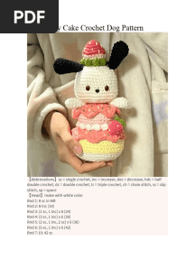 Strawberry Cake Crochet Dog Pattern - POCCHACO