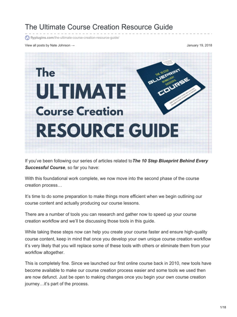 Course Creation Resource Guide | PDF | Microphone | Mobile App