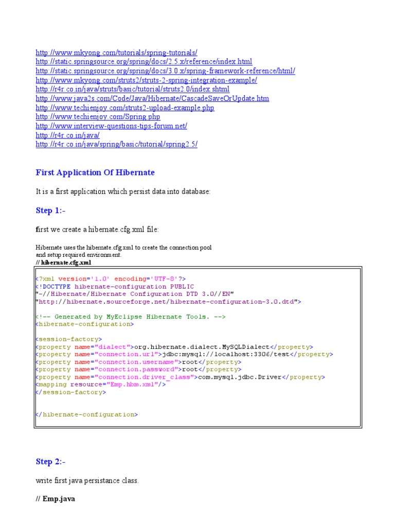 Very Important Example of Hibernate3.0 | PDF | Inheritance (Object ...