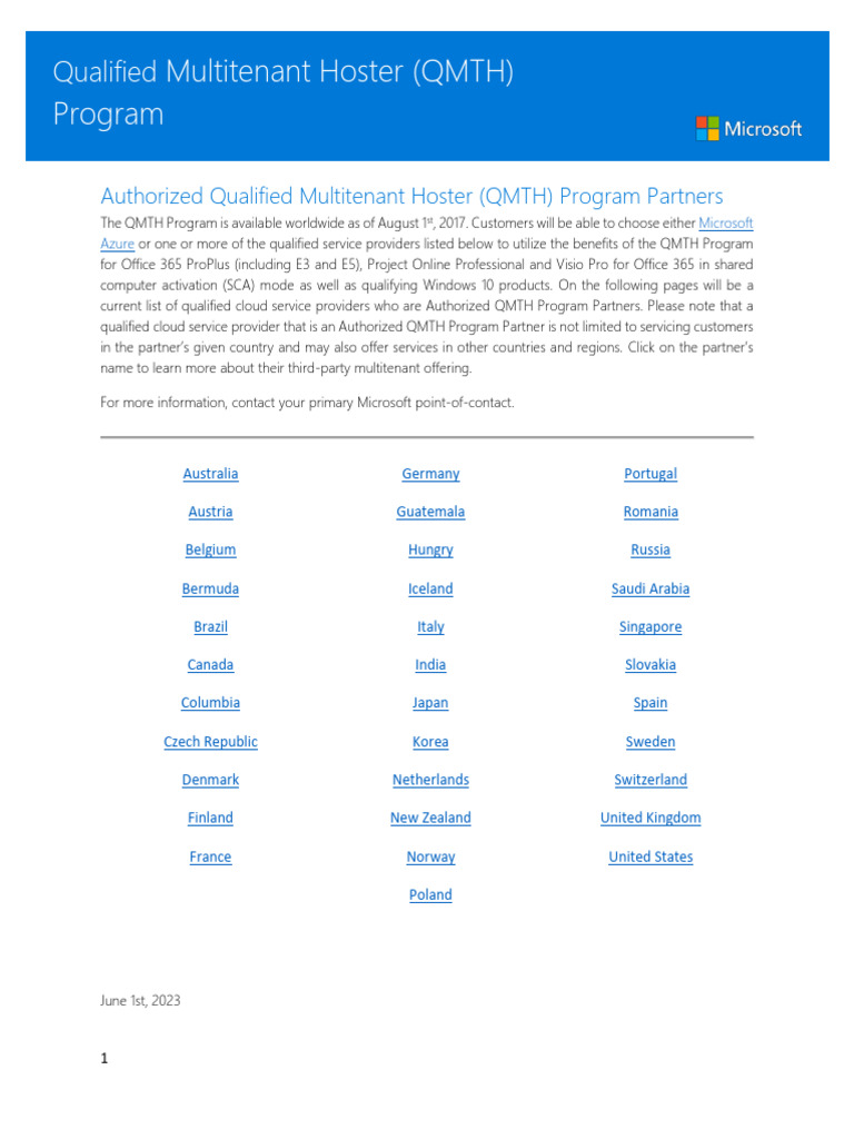 QMTH Program: Authorized Partner List | PDF | Cloud Computing | Online ...