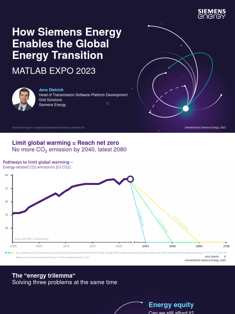Matlab expo 2023 keynote how siemens energy enables global energy