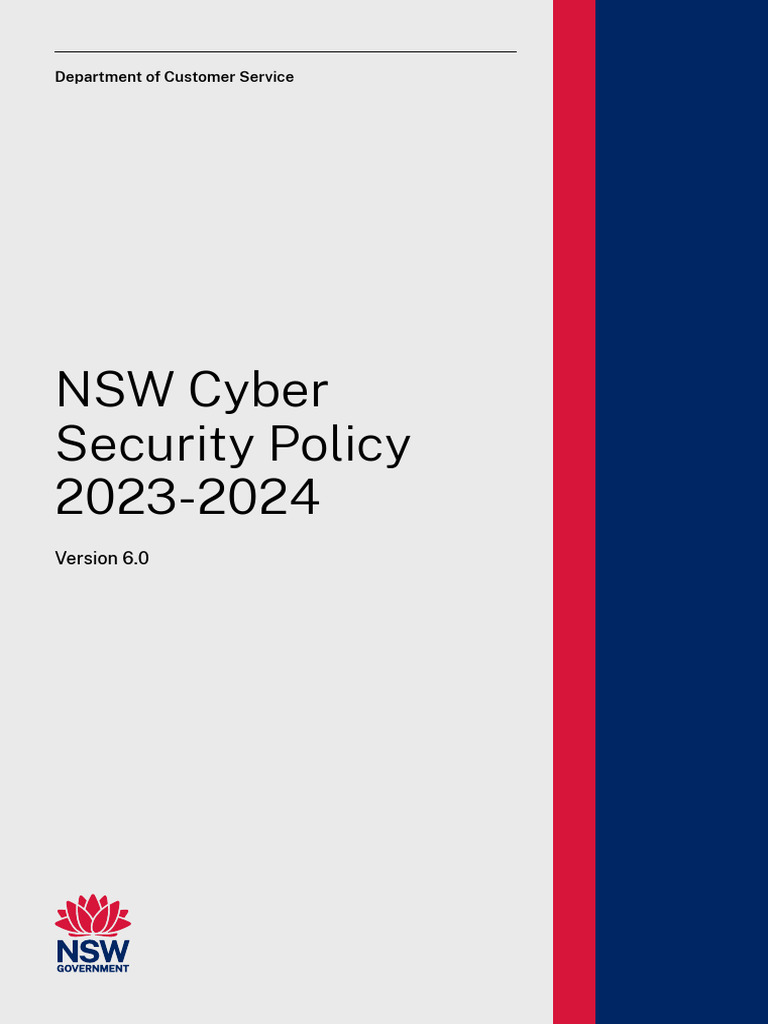 NSW Cyber Security Policy 2023-24 | PDF | Security | Computer Security