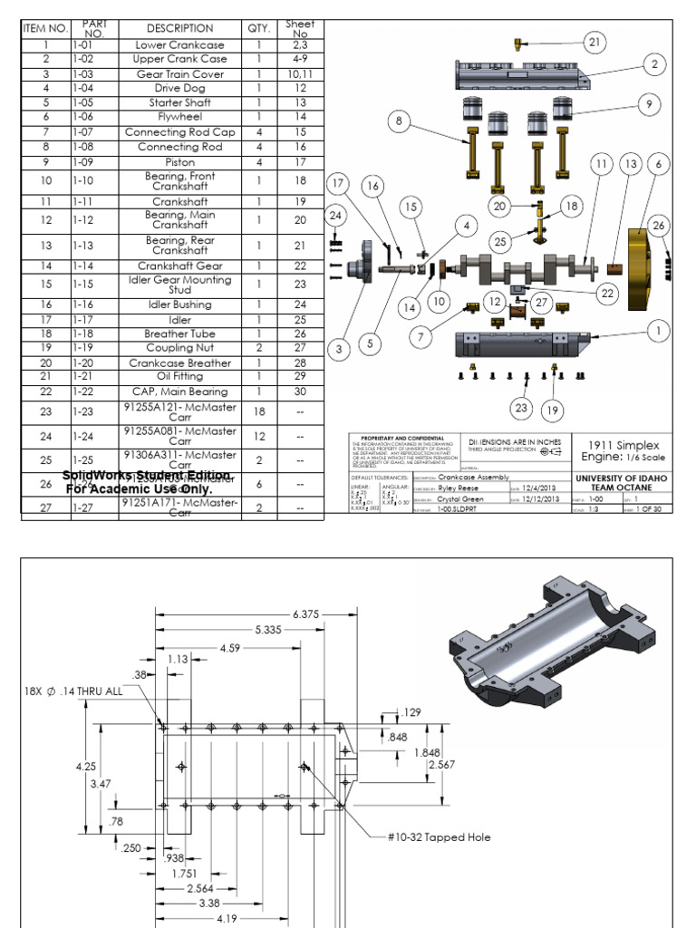 1911 Simplex Engine Parts List | PDF | Engines | Mechanical Engineering