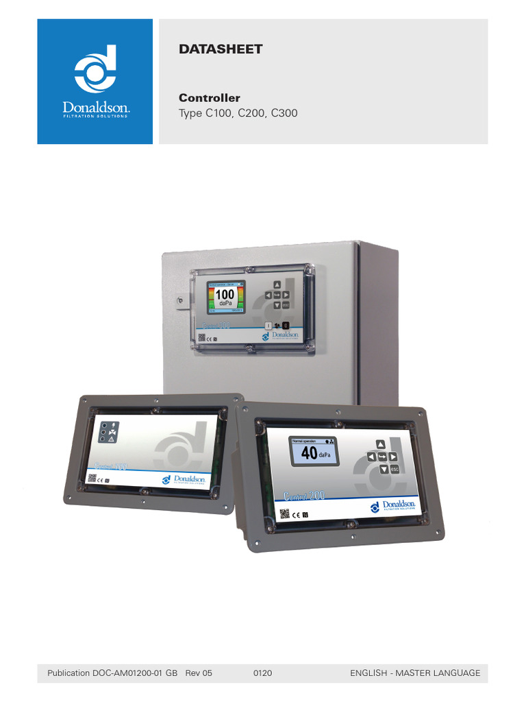 C100, C200, C300 Controller Datasheet | PDF | Vacuum Tube | Sensor