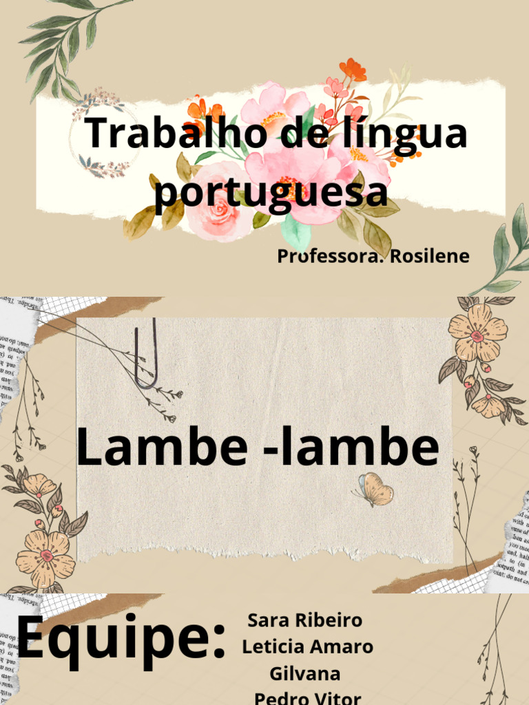 O que é Lambe-lambe: Arte Urbana Explicada | PDF | Pôster
