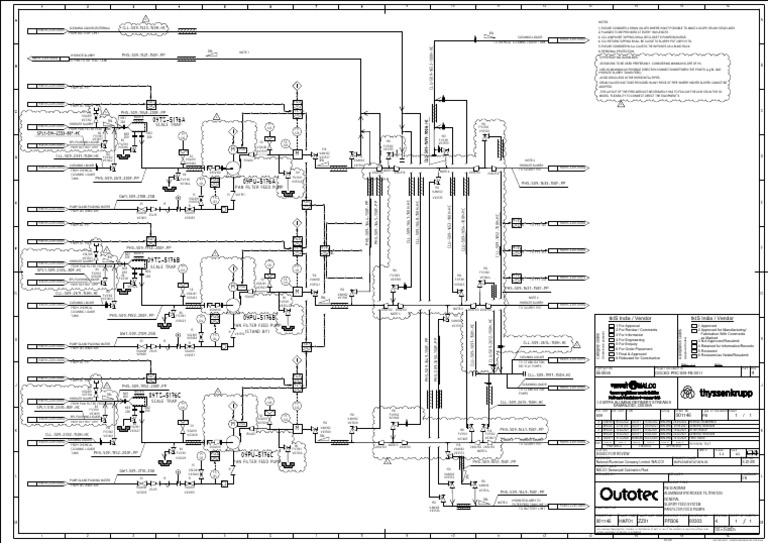 Alumina Refinery P&I Diagram | PDF | Gas Technologies | Mechanical ...
