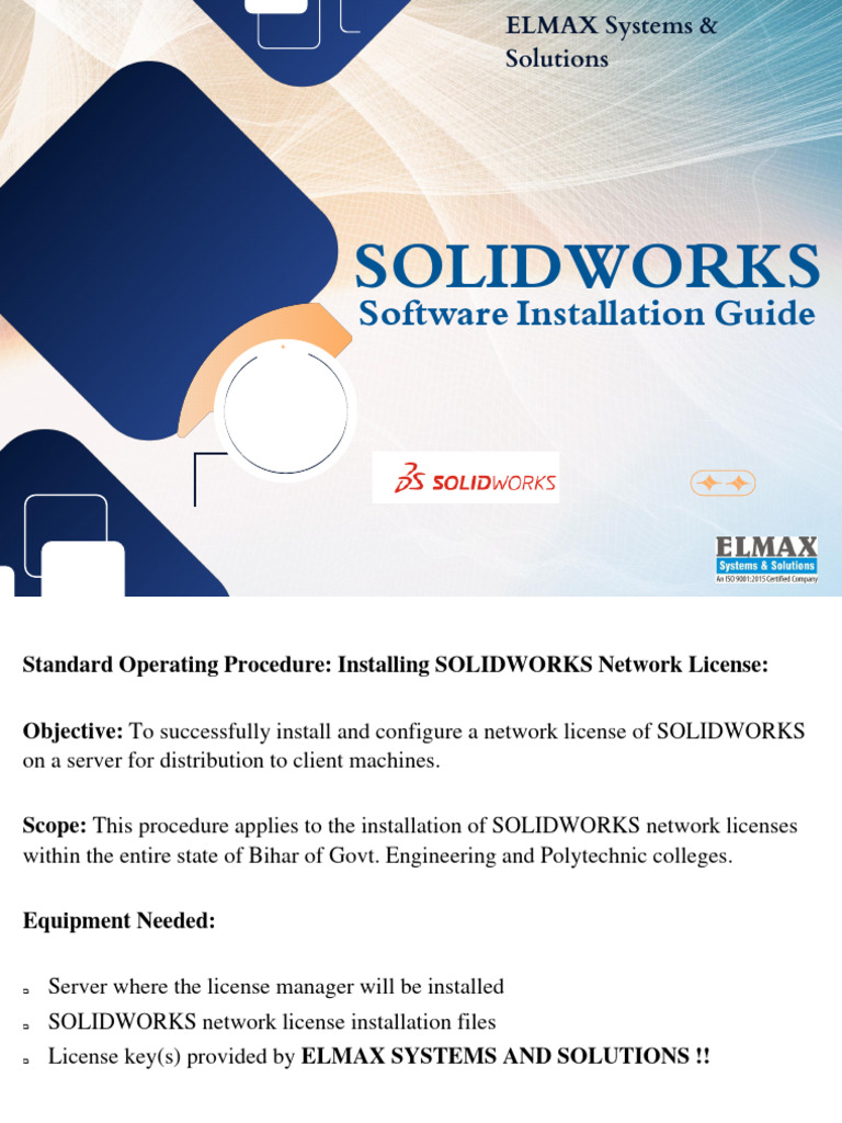 SOLIDWORKS 2024 Network License Guide | PDF | Microsoft Windows ...